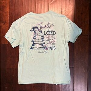 Women’s Teal Cherished Girl T-shirt